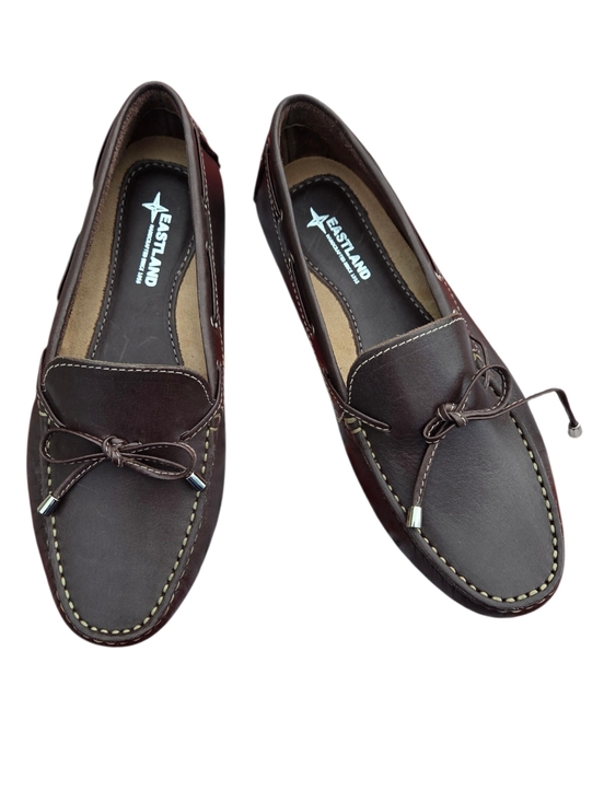 Eastland Shoes - Eastland - NEW Women's Marcella Brown Leather Slip-On Driving Moccasins w/Bow